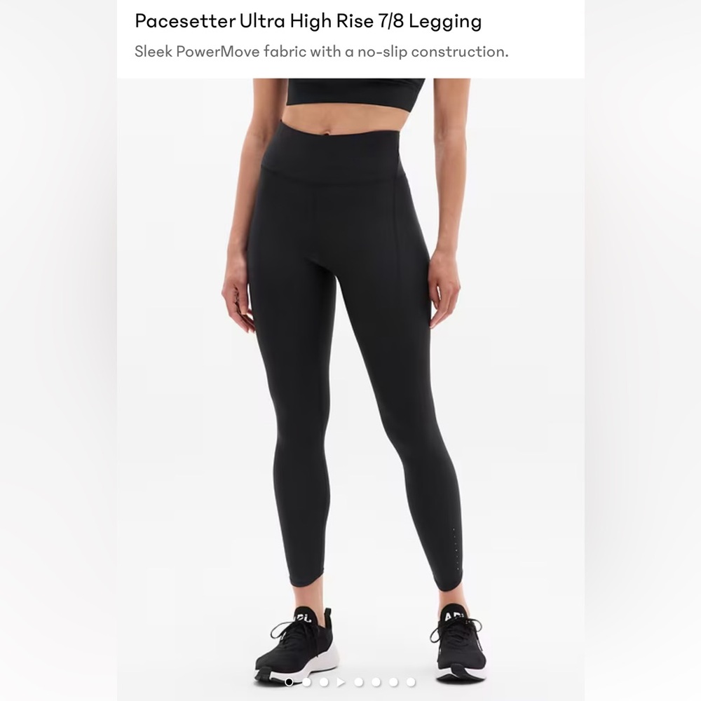 Athleta Black Pacesetter Ultra High Rise 7/8 Legging